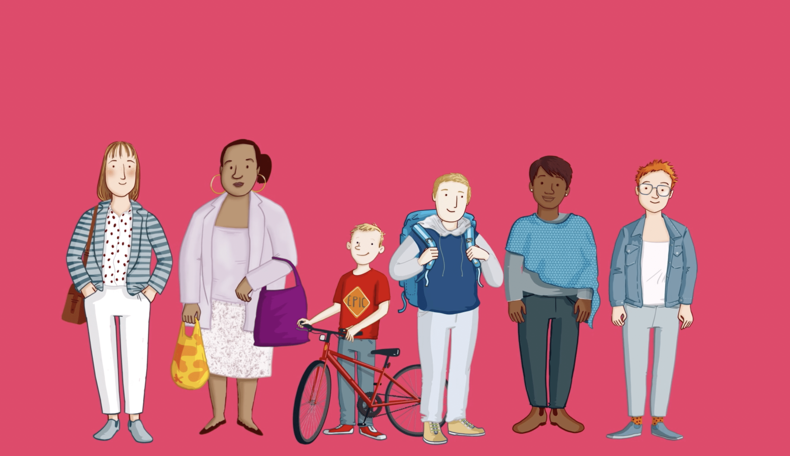 National Adoption Week - illustration of all participants