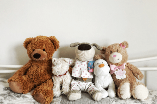 Collection of cuddly toys