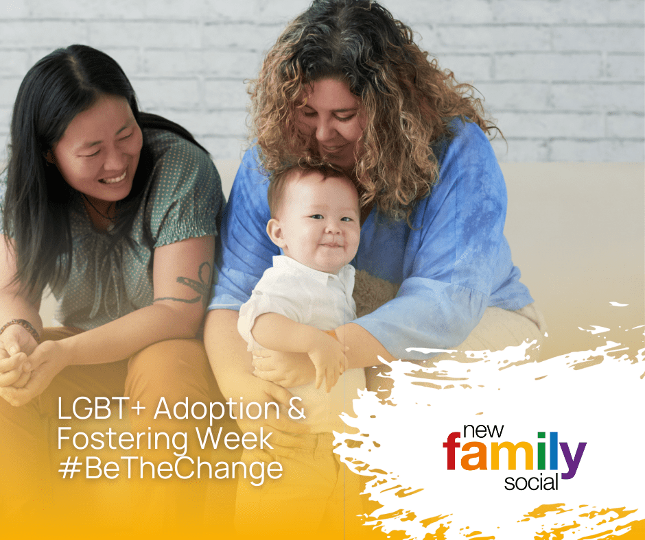 New Family Social image - same sex female couple with baby