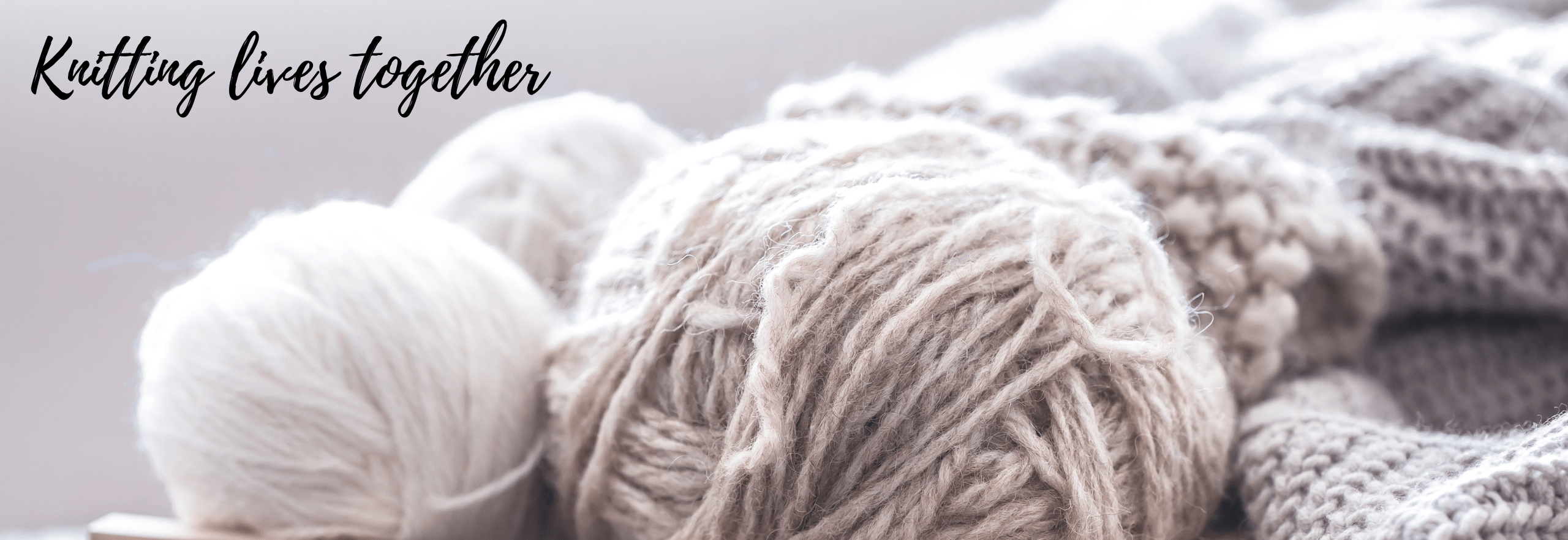 Knitting Lives Together blog page header