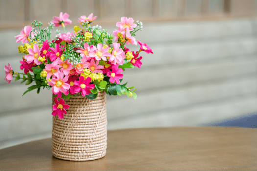 Flowers on table