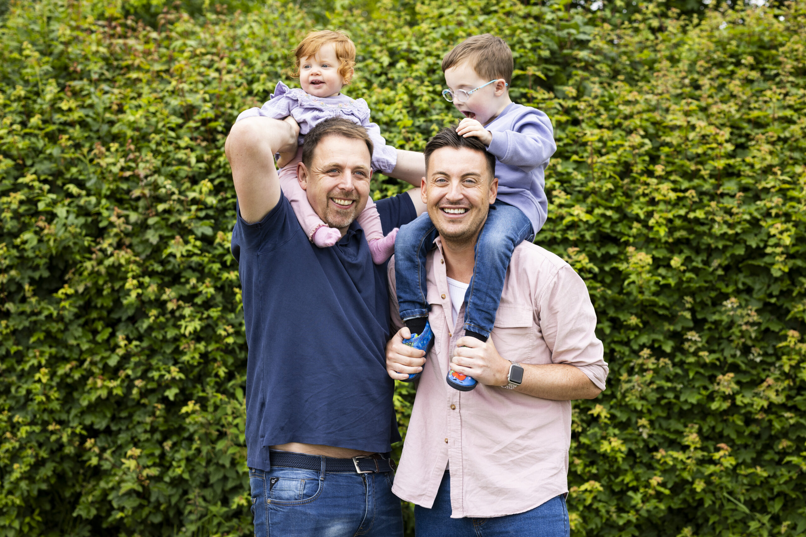 Steve and Robbie with two children